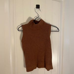 She + Sky Brown knitted tank